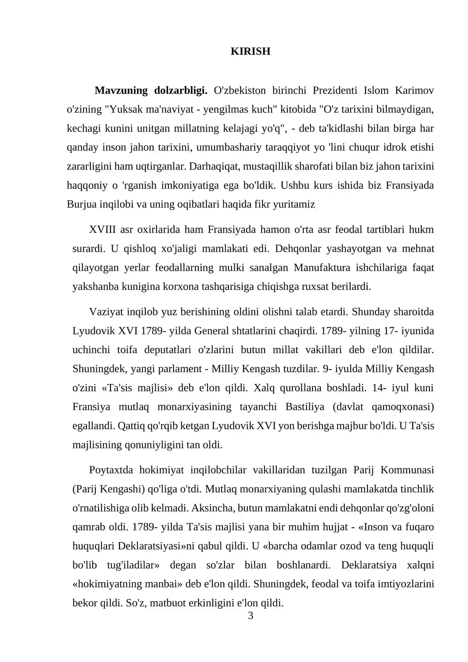Fransiyada Burjua inqilobi 3