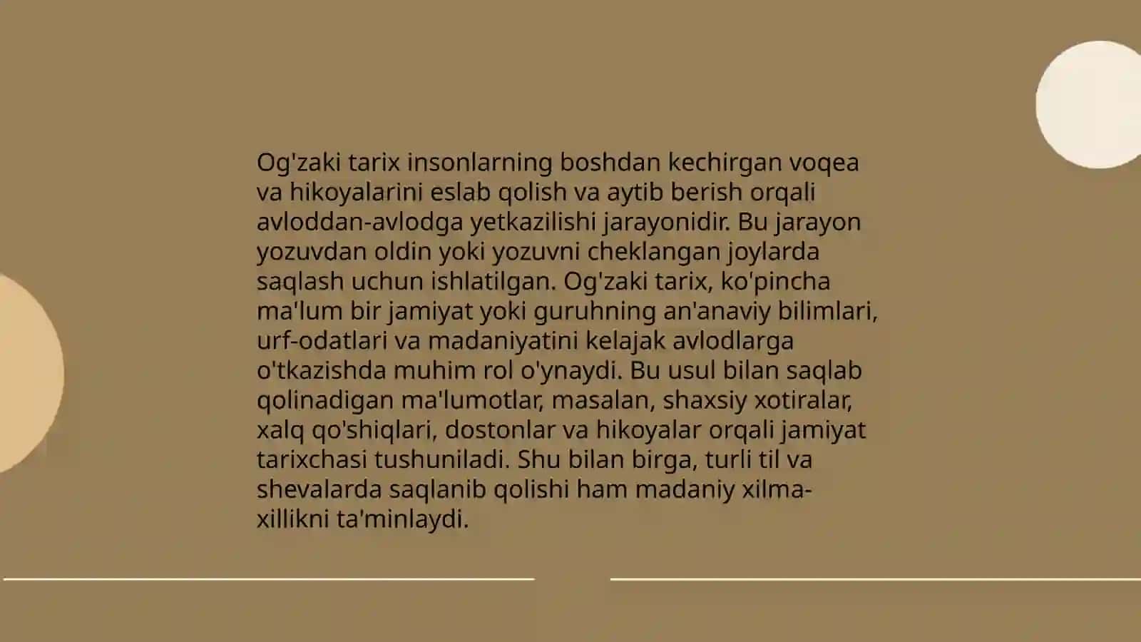 Og'zaki tarix usullari 3