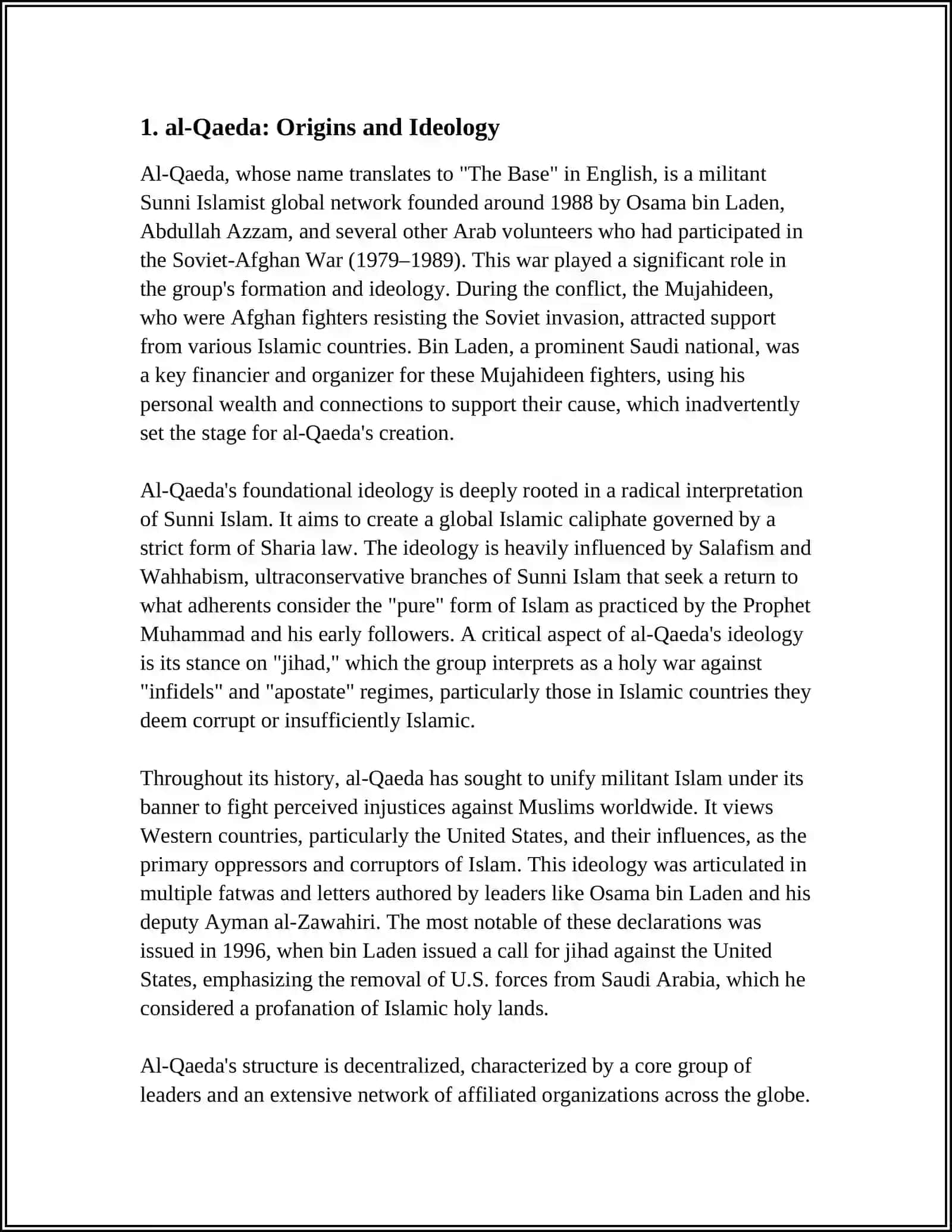 FIVE ISLAMIST TERRORIST ORGANIZATIONS IN MODERN WORLD 3