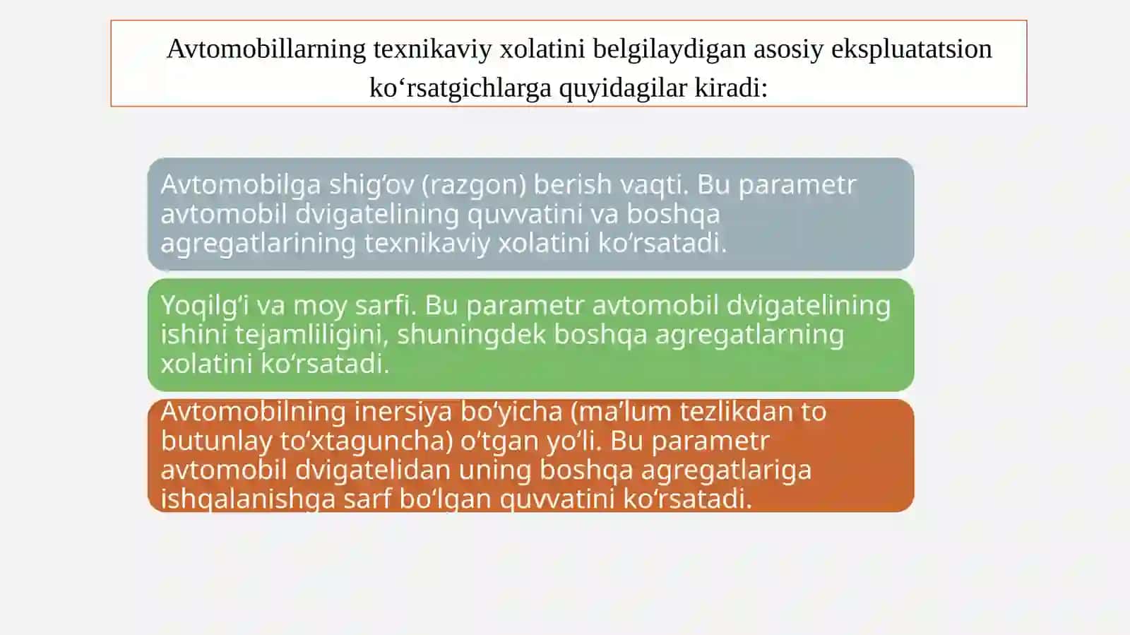 TRANSPORT VOSITA DETALLARINI ISHLASHDAGI SODIR BO‘LAYOTGAN JARAYONLAR VA YUKLANISHLAR 3