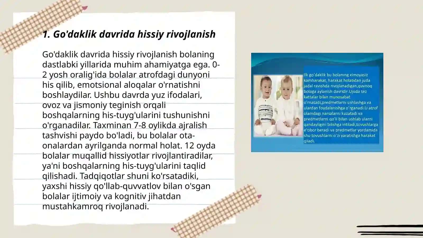 Go'daklik davridapsixik xususiyatlari 3