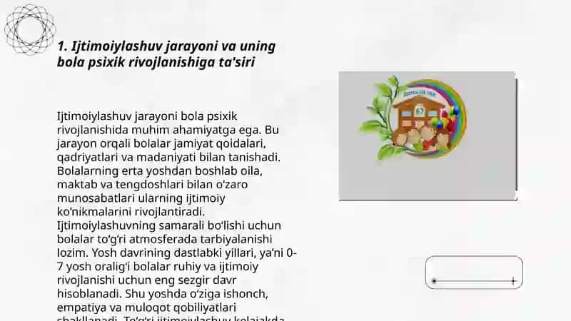 Ijtimoiylashuv muammosi sifatida bola psixik rivojlanishining ijtimoiy o'rganish nazariyasi 3