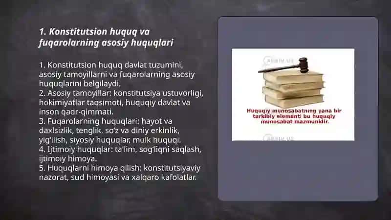 Konstitutsion huquq va fuqarolarning asosiy huquqlari 3