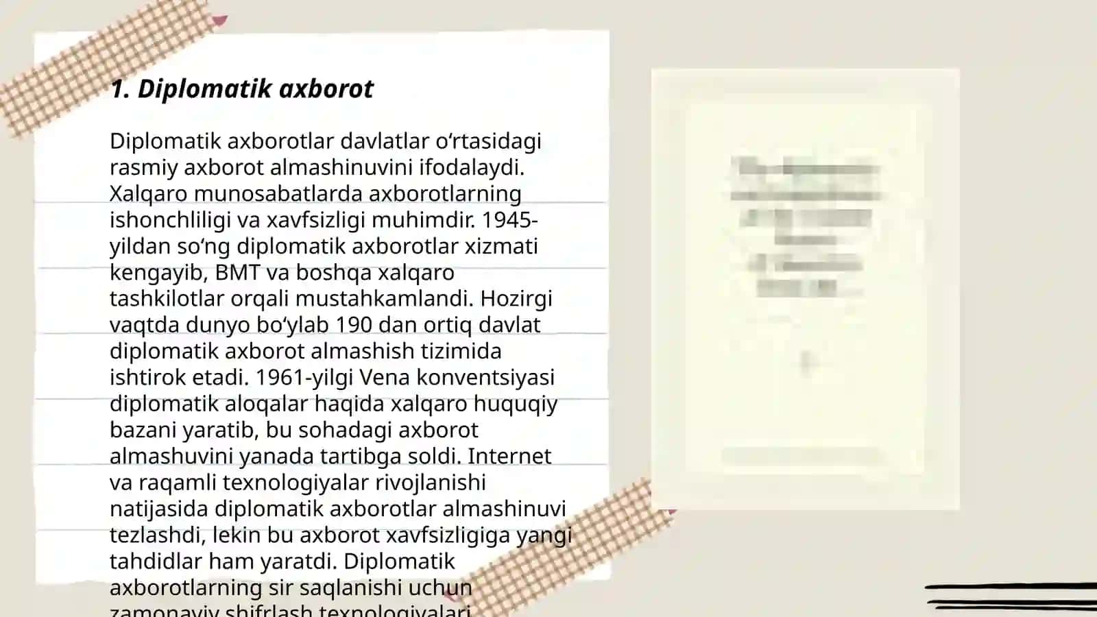 Diplomatik yozishmalar 3