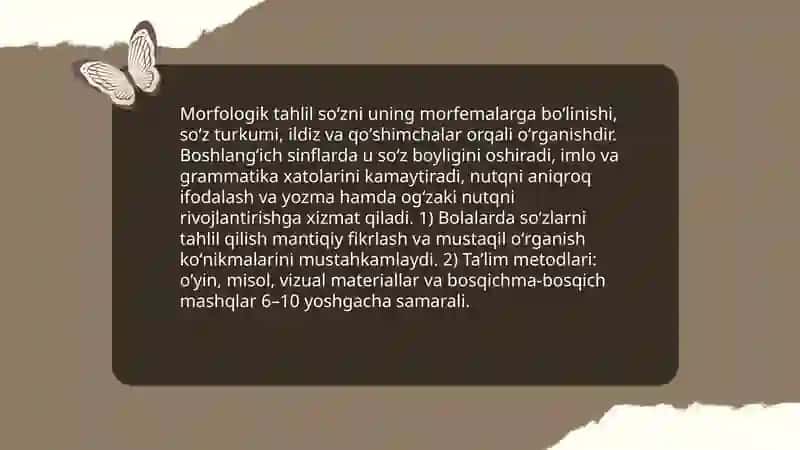 Morfologik tahlilga kirish 3