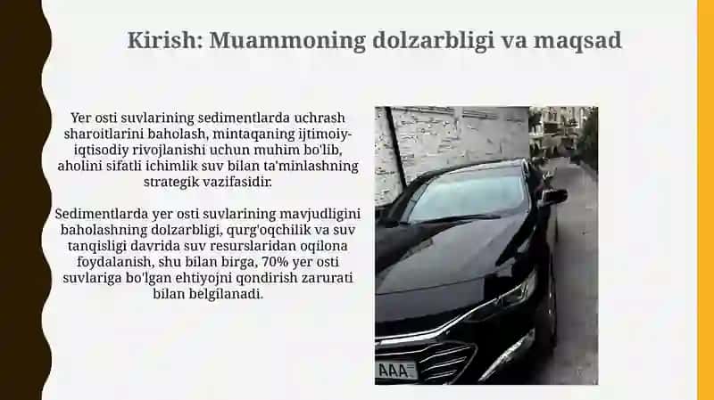 Yer osti suvlarining sedimentlarda uchrash sharoitlarini baholash 3