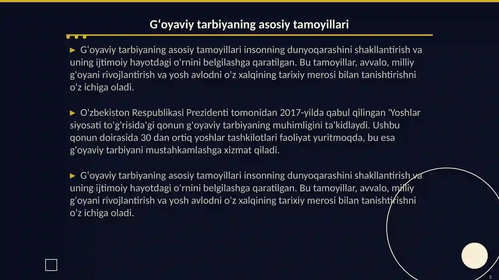 Tarbiyaviy jarayonda gʻoyaviy siyosiy, axloqiy tarbiyani tashkil etish 3