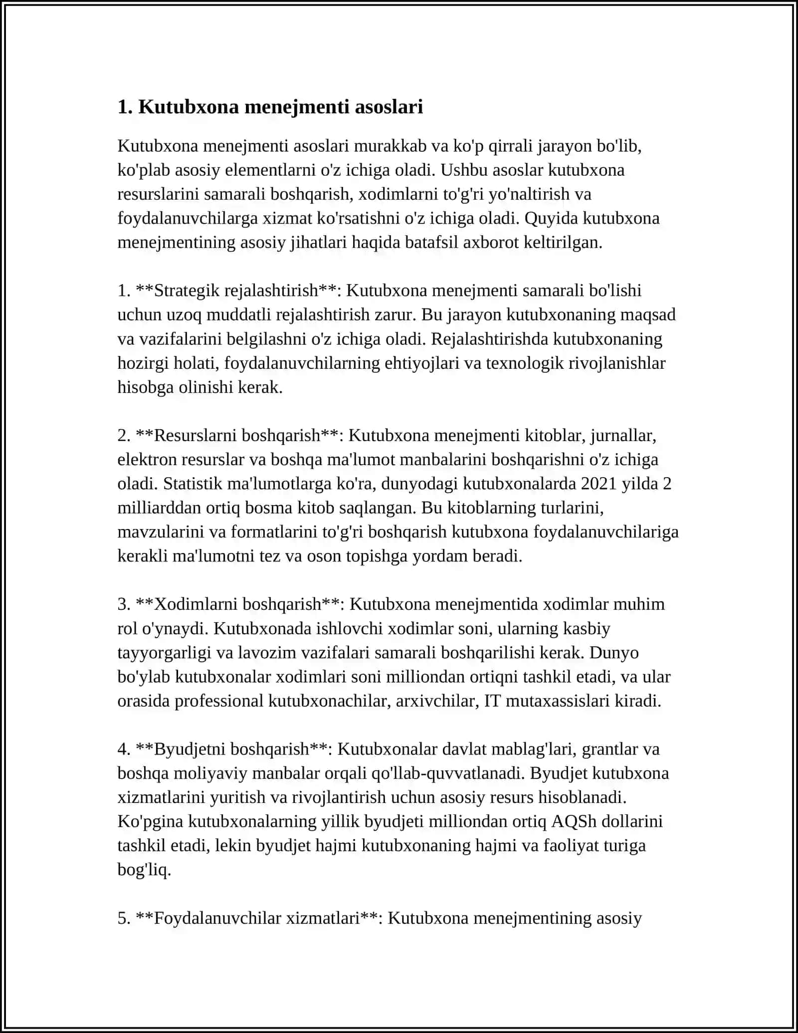 KUTUBXONA MENEJMENTIDA STRATEGIK REJALASHTIRISH 3