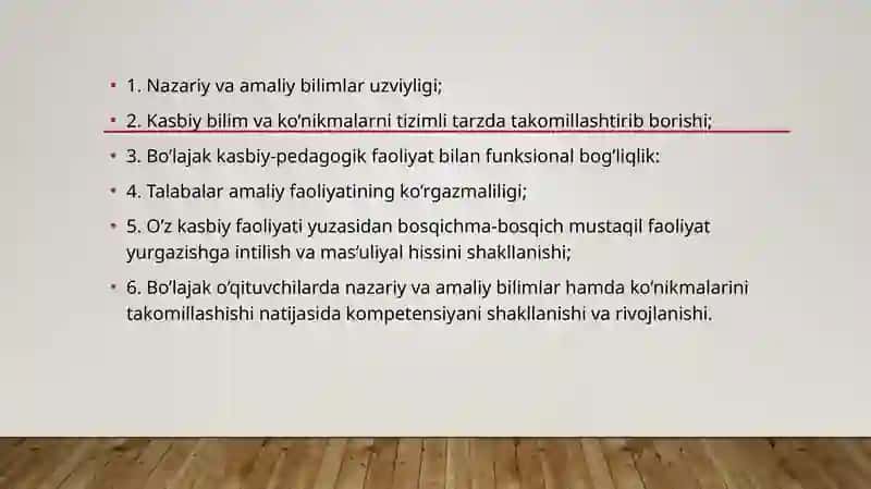 OLIY TA’LIM O’QITUVCHISI KASBIY KOMPETENSIYASINI TAKOMILLASHTIRISHNING NAZARIY VA AMALIY ASPEKTLARI 3