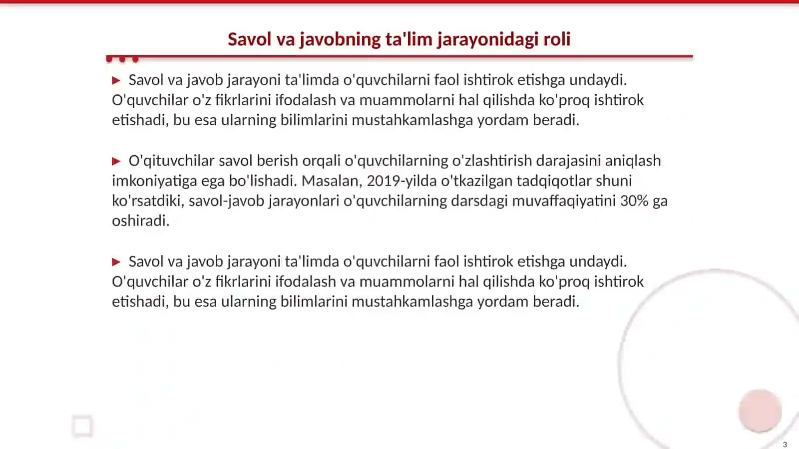 Savol va javobning muhokama yurotishdagi ahamiyati 3