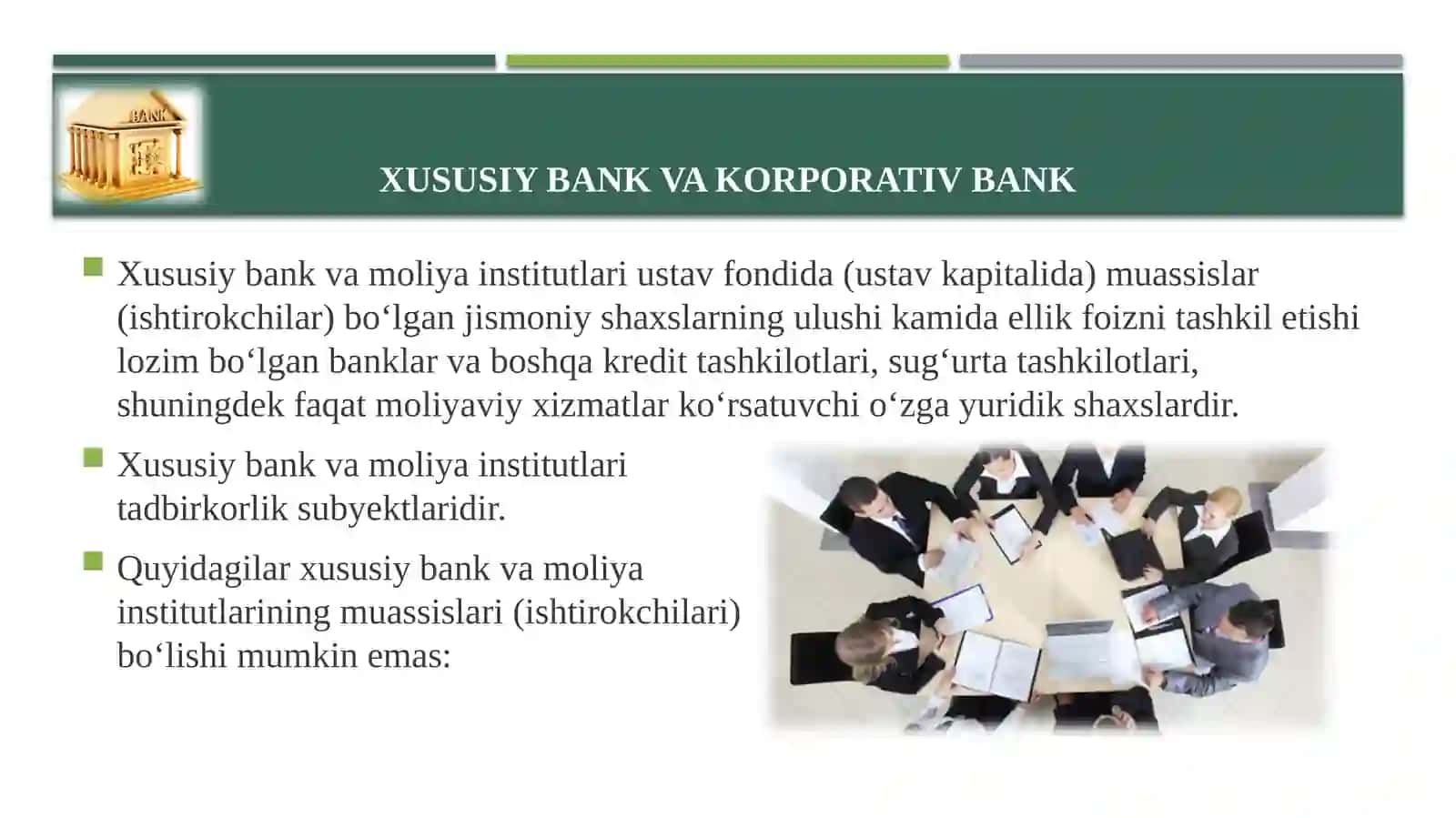 Xususiy bank va Korporativ bank 3
