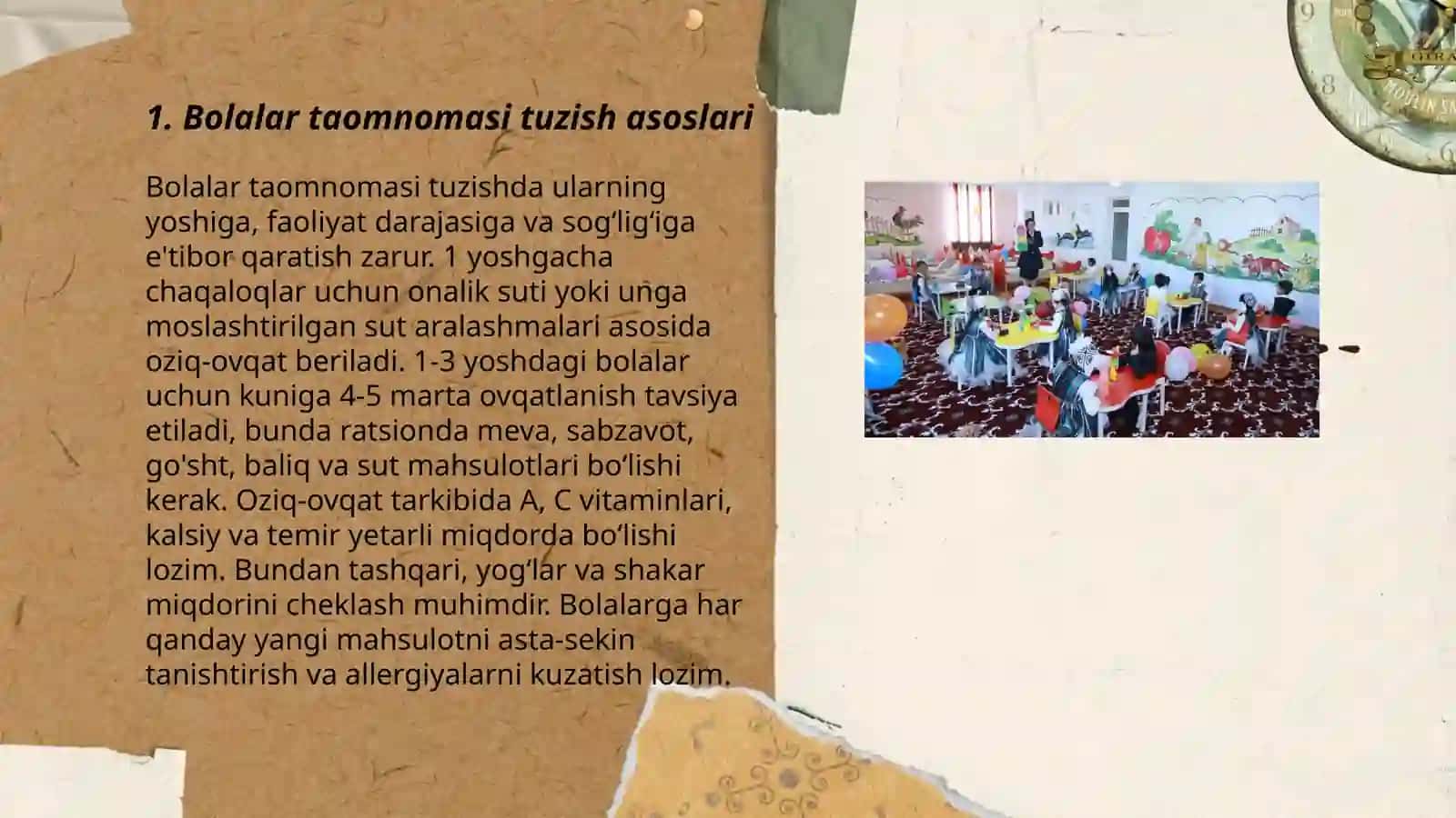 Bolalar taomnomasi tuzish asoslari 3