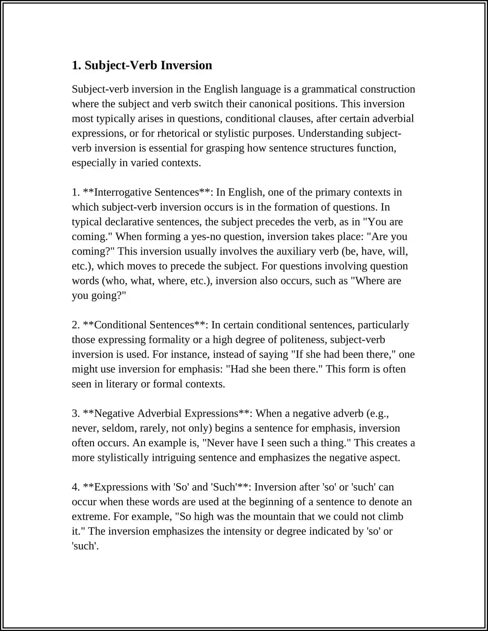 THE ACTUAL DIVISION OF THE SENTENCE. SYNTATIC INVERSION 3