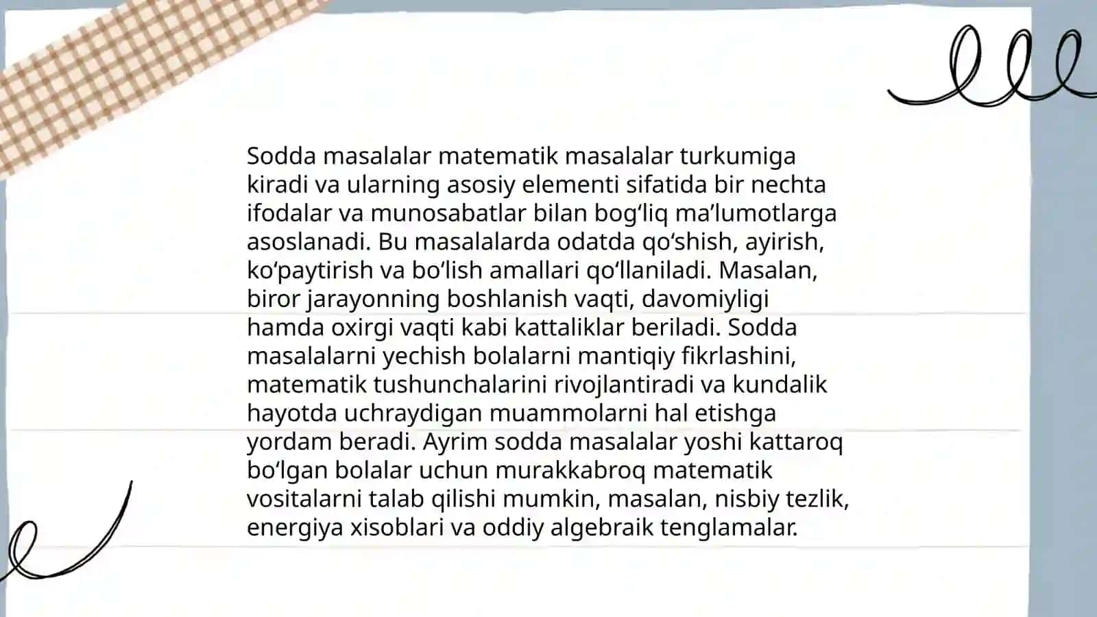 Masalalar 3