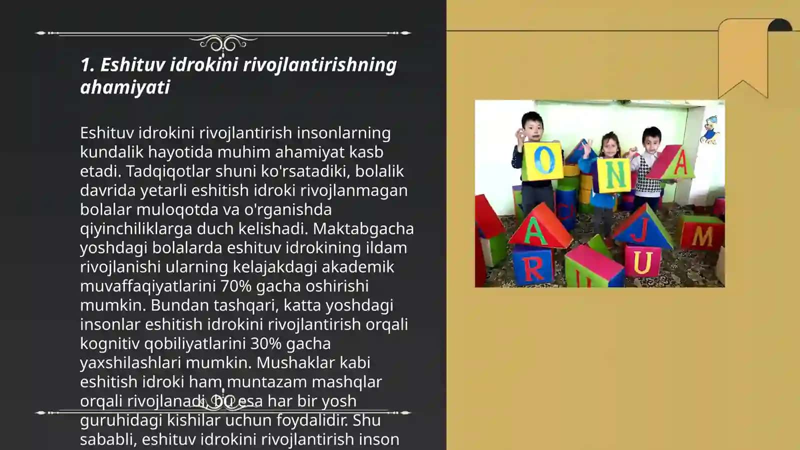 Eshituv idrokini rivojlantirish ishining tizimi 3
