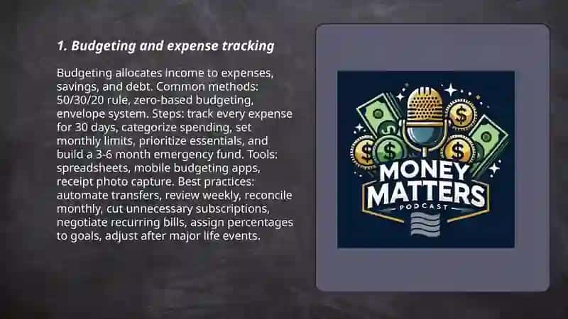 Money matters 3