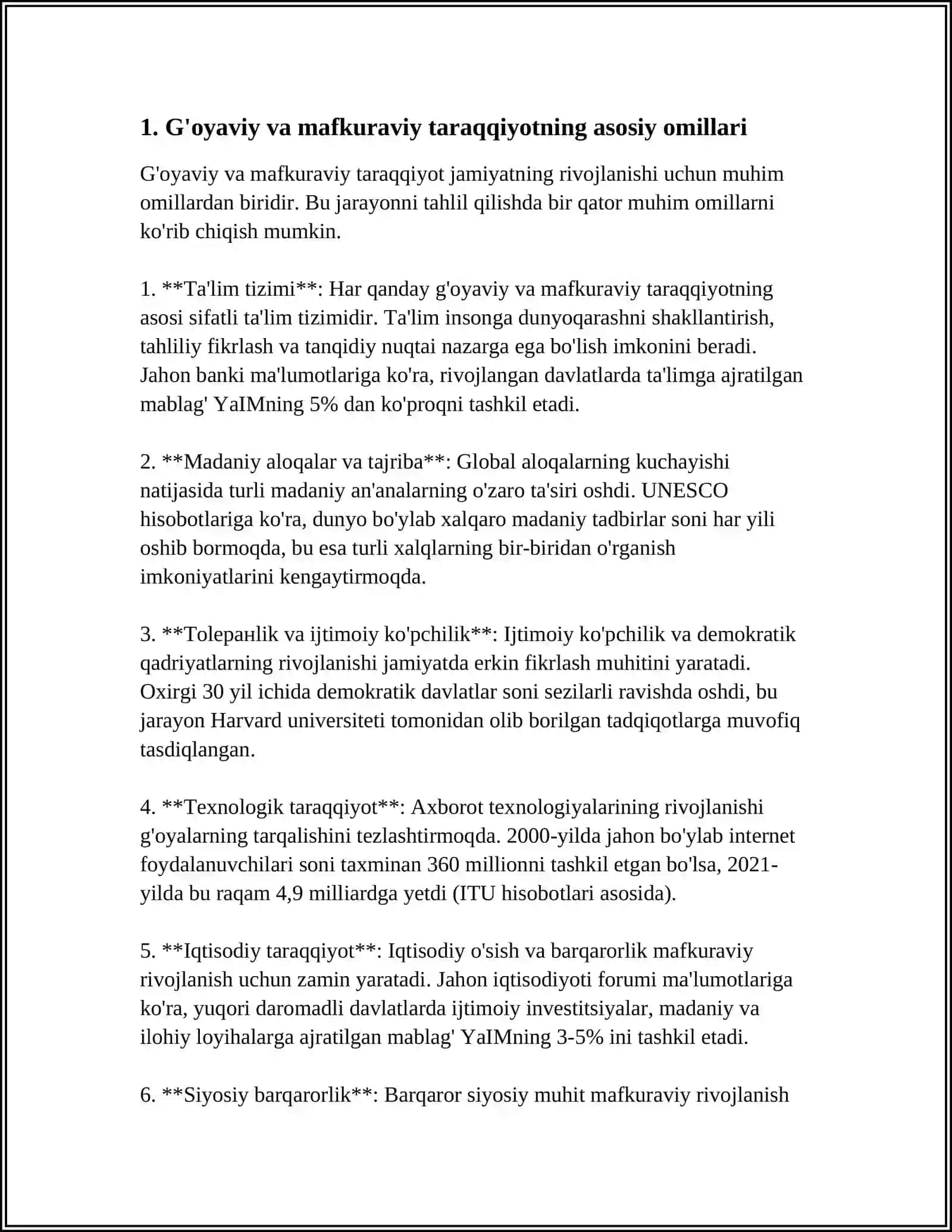 O'ZBEKISTONDA G'OYAVIY VA MAFKURAVIY TARAQQIYOT 3