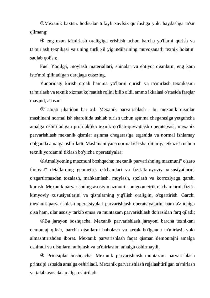 Shahar yo‘llarini qurishda qo‘llaniladigan mashina va mexanizmlar otryadi 3