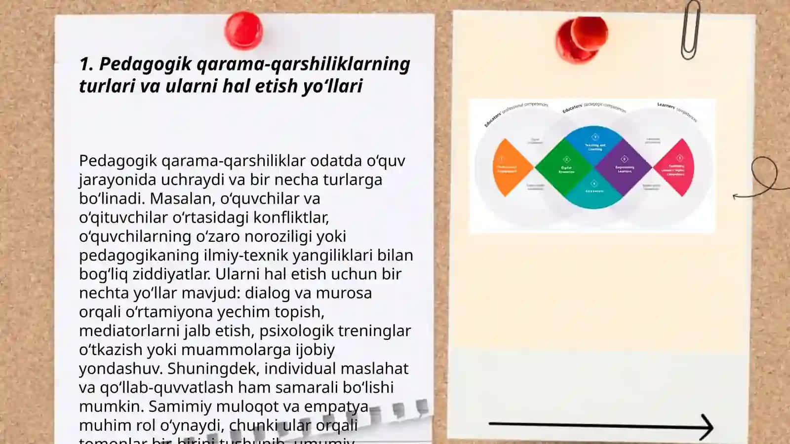 Pedagogik qarama-qarshilik - tarbiyachi va tarbiyalanuvchilar 3