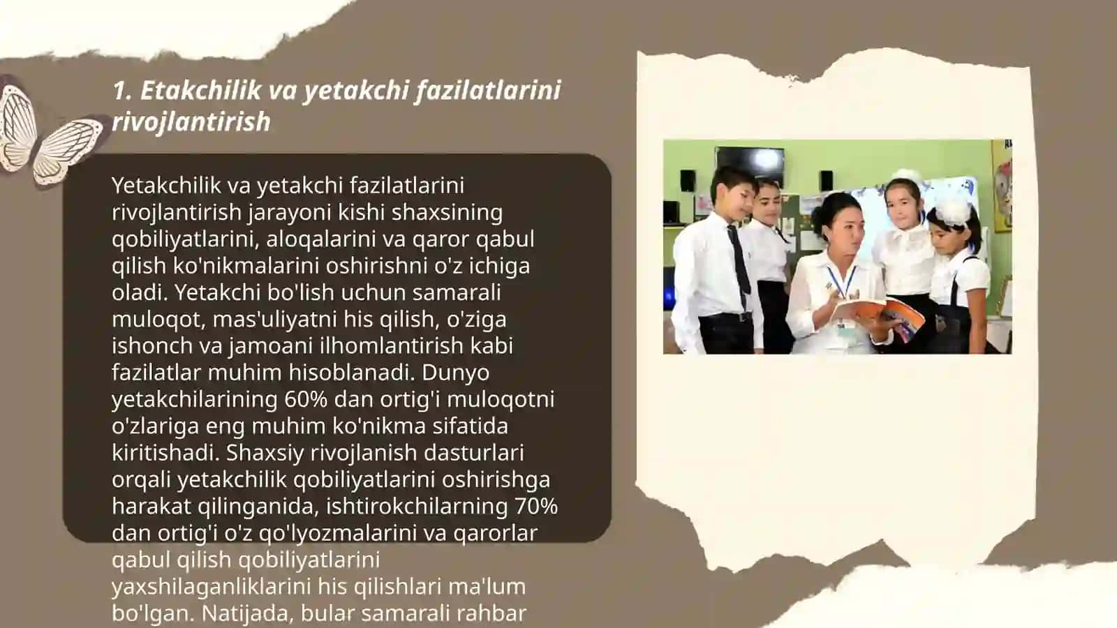 Sinflar rahbarining o'quvchilar jamoasi bilan ishlash usullari 3