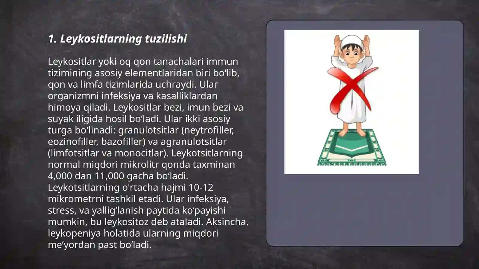 Leykositlar.Qon guruhlari.Rezus faktor.Qon quyish asoslari 3