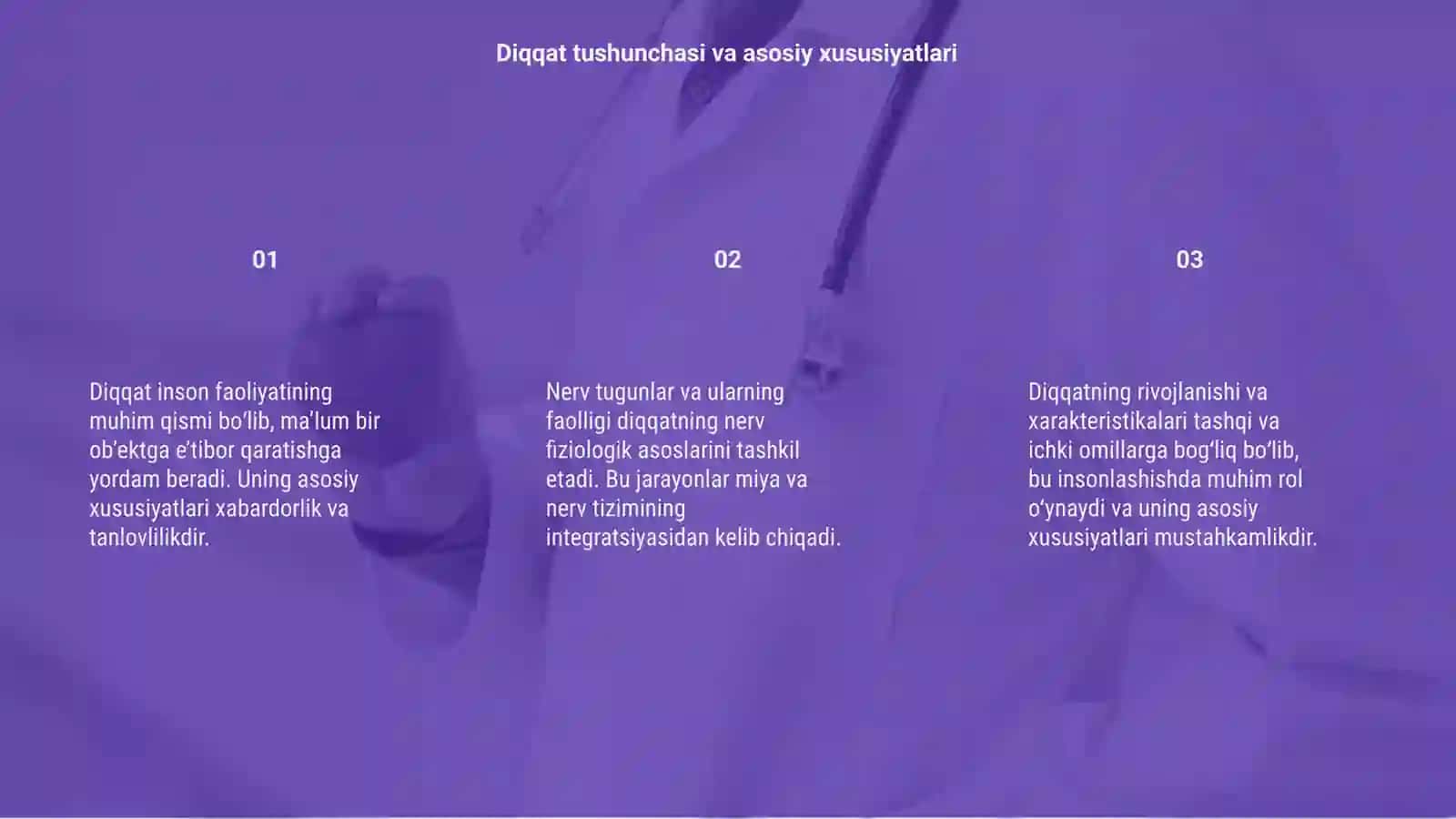 Diqqat haqida tushuncha va uning nerv fizologik asoslari 3