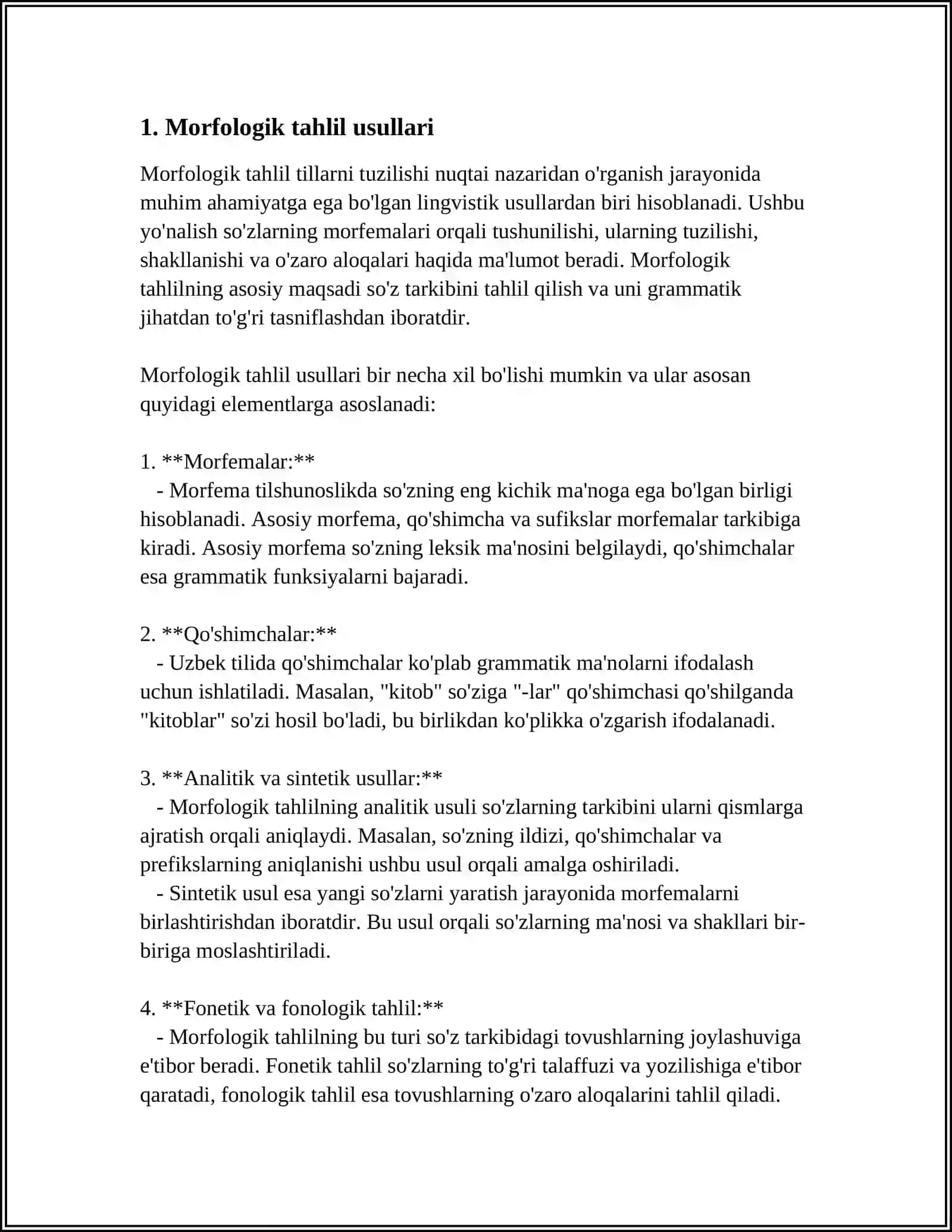 MARFOLOGIK USUL 3