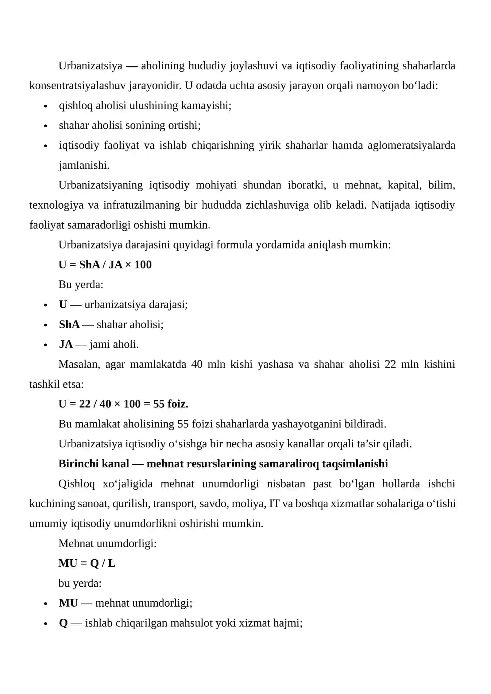 Urbanizatsiya Jarayonlarining Iqtisodiy O‘sishga Ta’siri Bo‘yicha Ma’lumotlar Yig‘ish va Tahlil Qilish 3