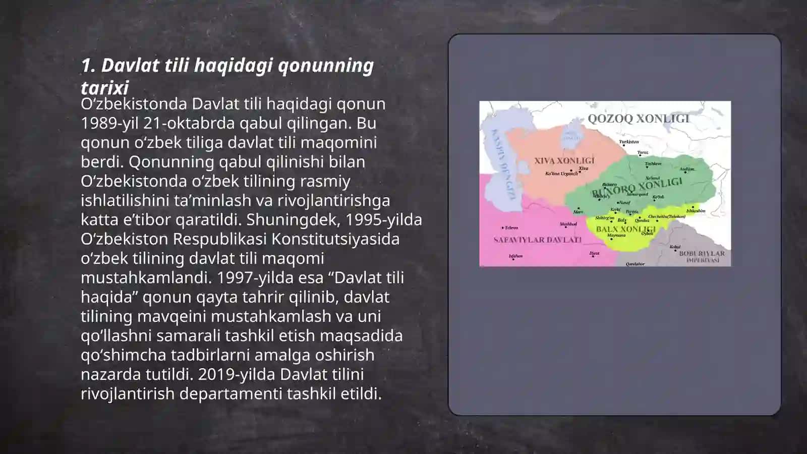 Davlat tili haqidagi qonunining qabul qilinishi 3