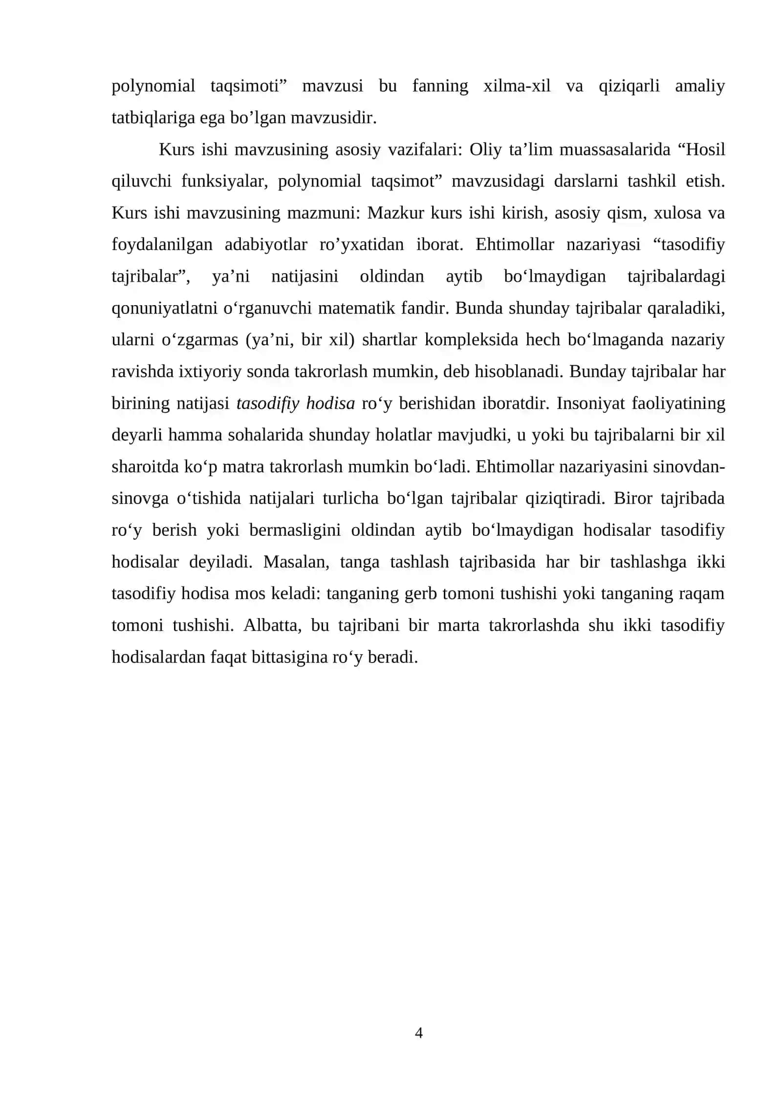 Hosil qiluvchi funksiyalar. Ehtimollarning polynomial taqsimoti 3