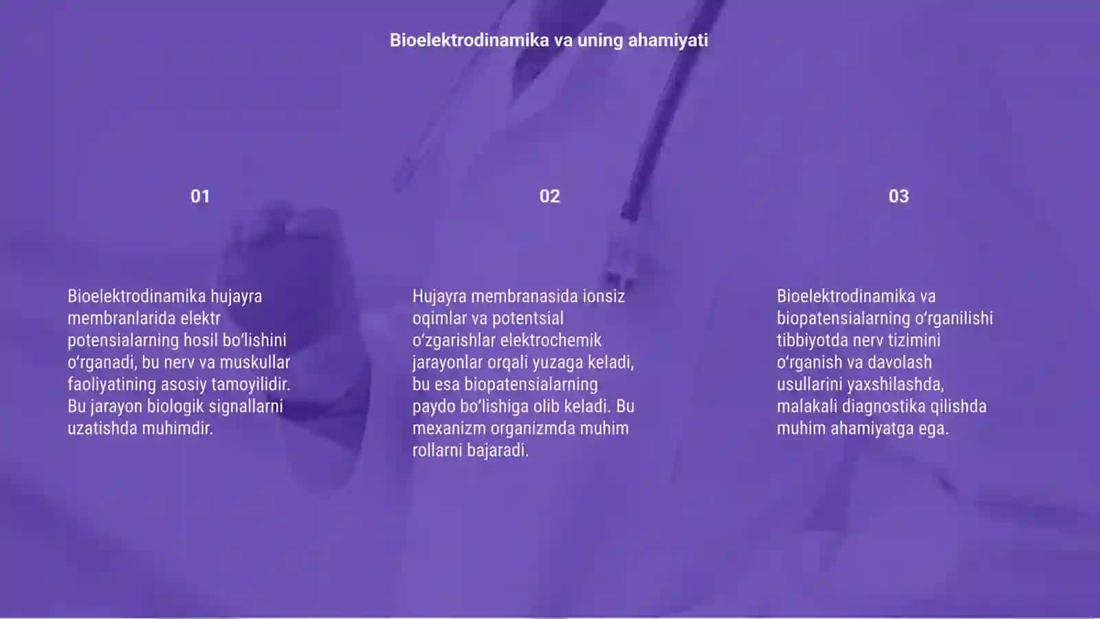 Bioelektrodinamika va uning ahamiyati 3