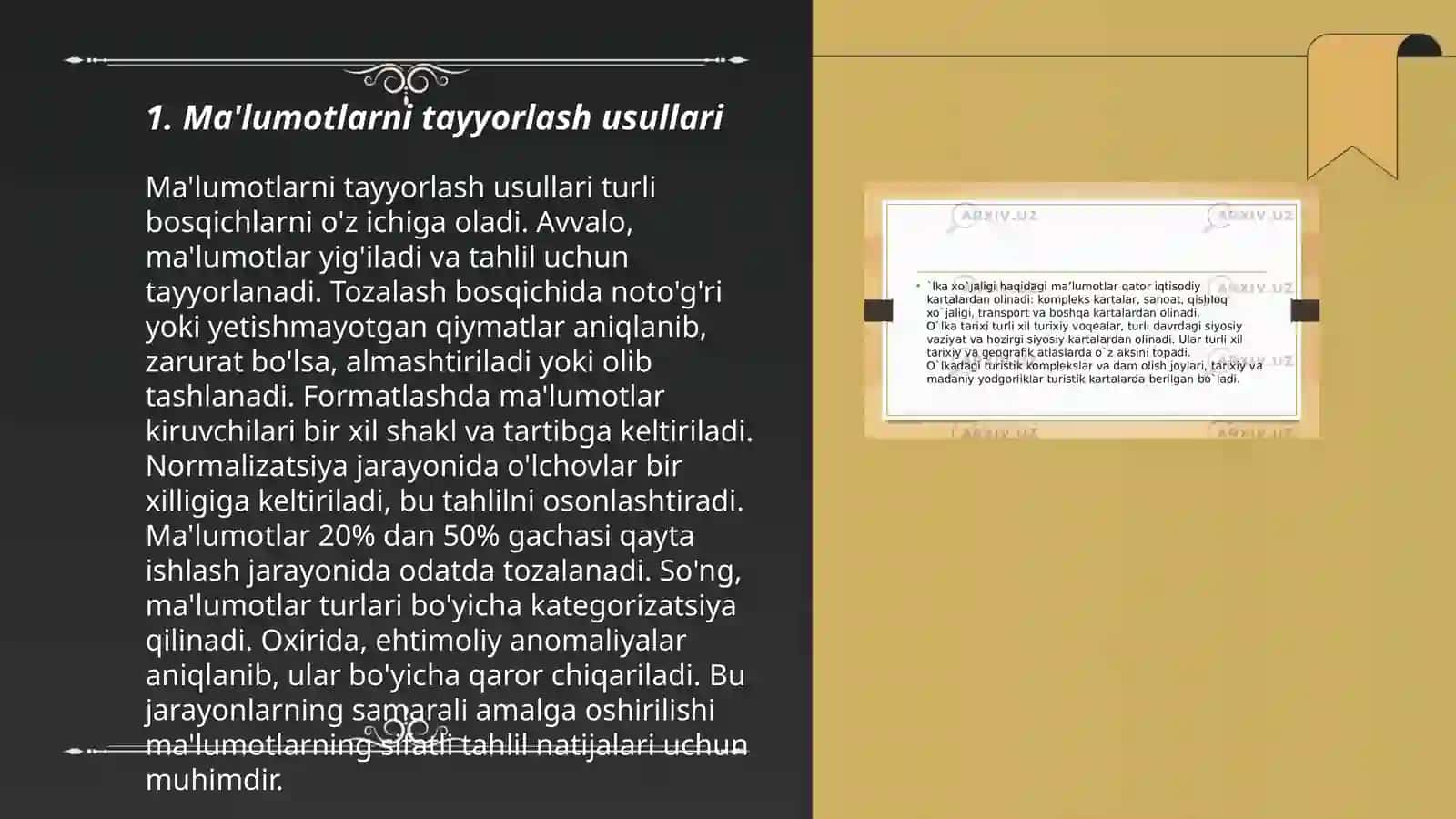 Bashoratlashning statistik usulari 3