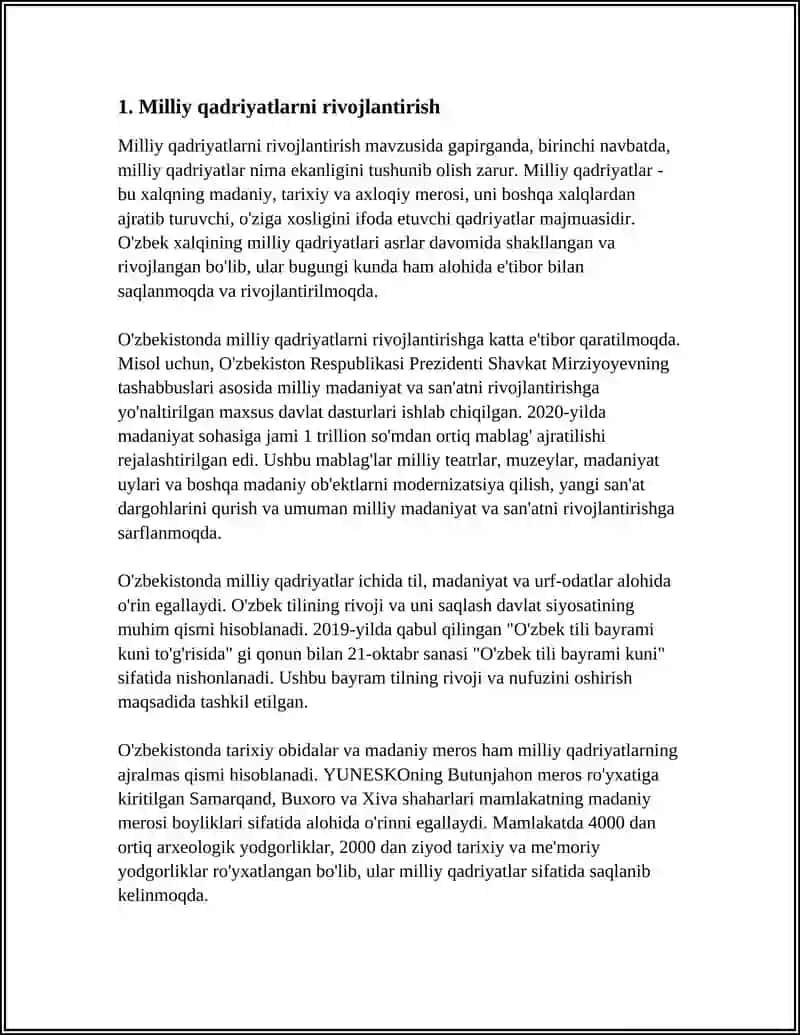 YANGI O‘ZBEKISTONDA AMALGA OSHIRILAYOTGAN MA’NAVIY O‘ZGARISHLAR MAVZUSIDA KROSSVORD TUZISH 3