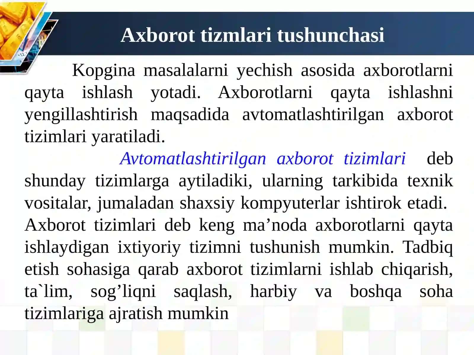 Ma’lumotlar bazasi 3