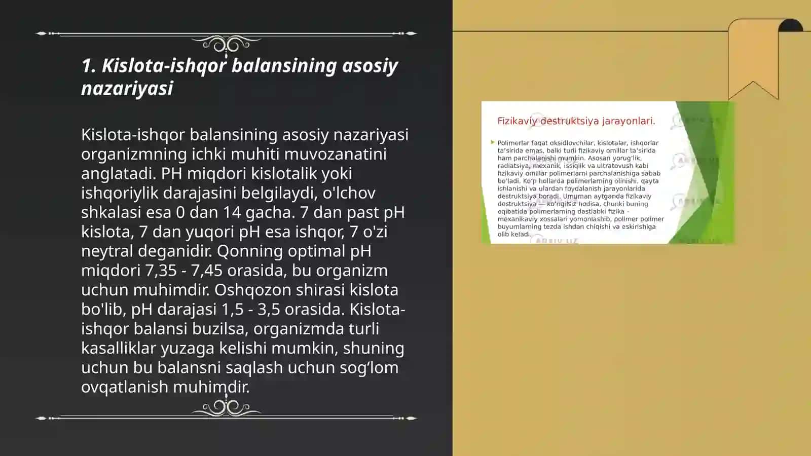 Organizmda kislota-ishqor balansini boshqaruvchi mexanizmlar 3