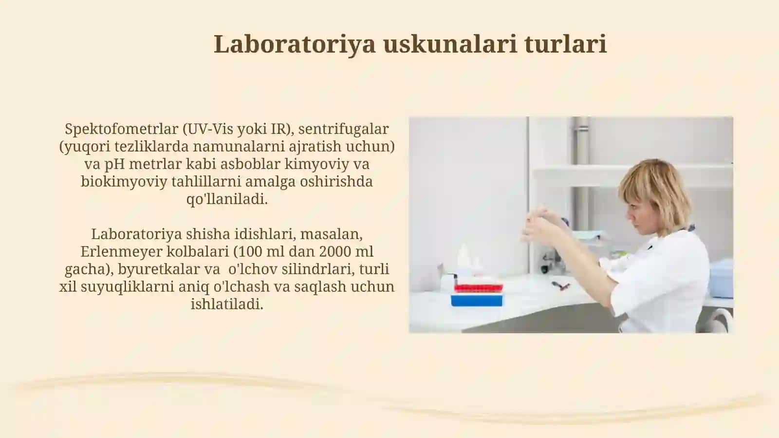 Aseptika va antiseptika qoidalari. Laboratoriya jihozlari 3