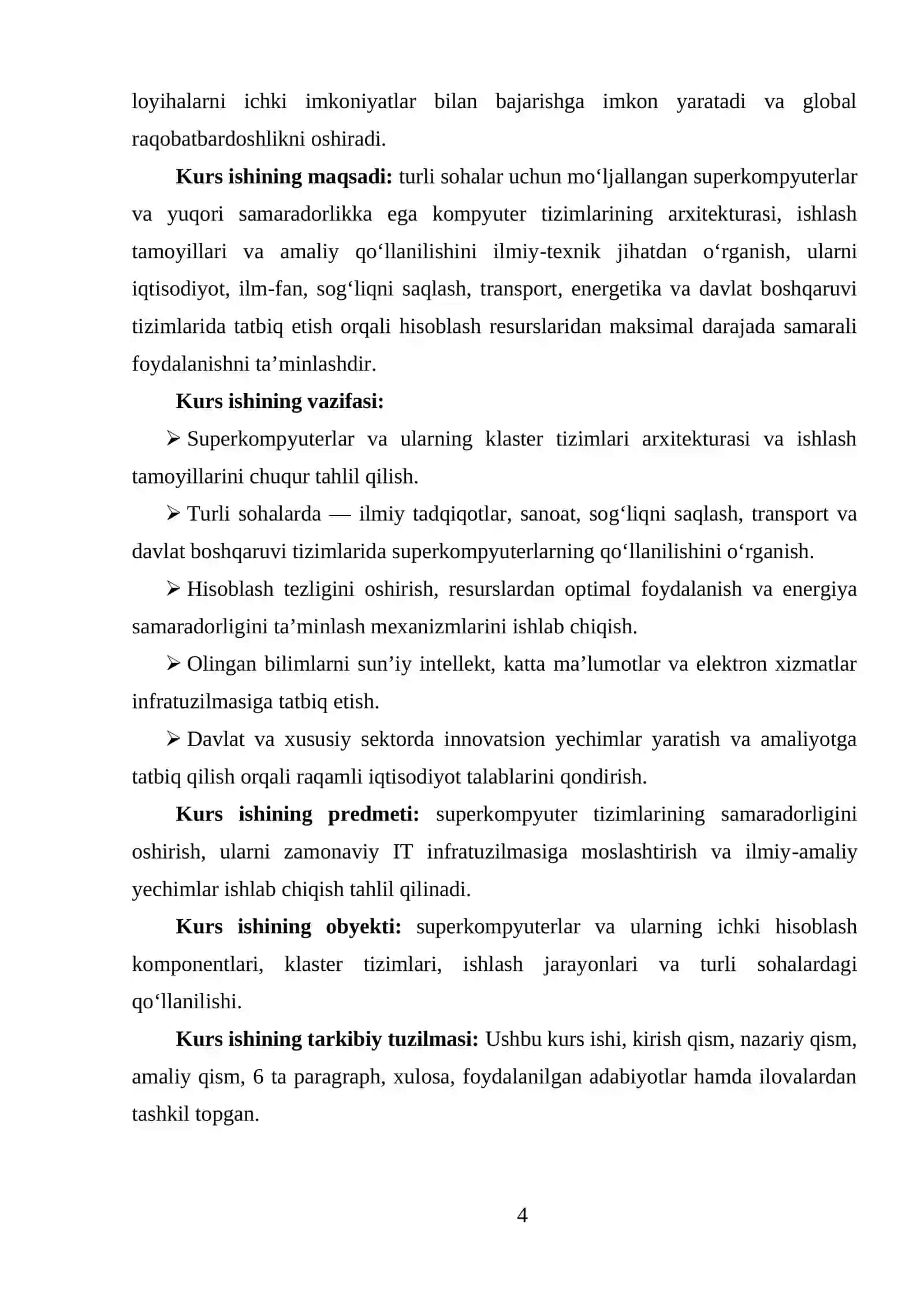 TURLI SOHALAR UCHUN MOʻLJALANGAN SUPER KOMPYUTERLAR VA KOMPYUTER TIZIMLAR 3