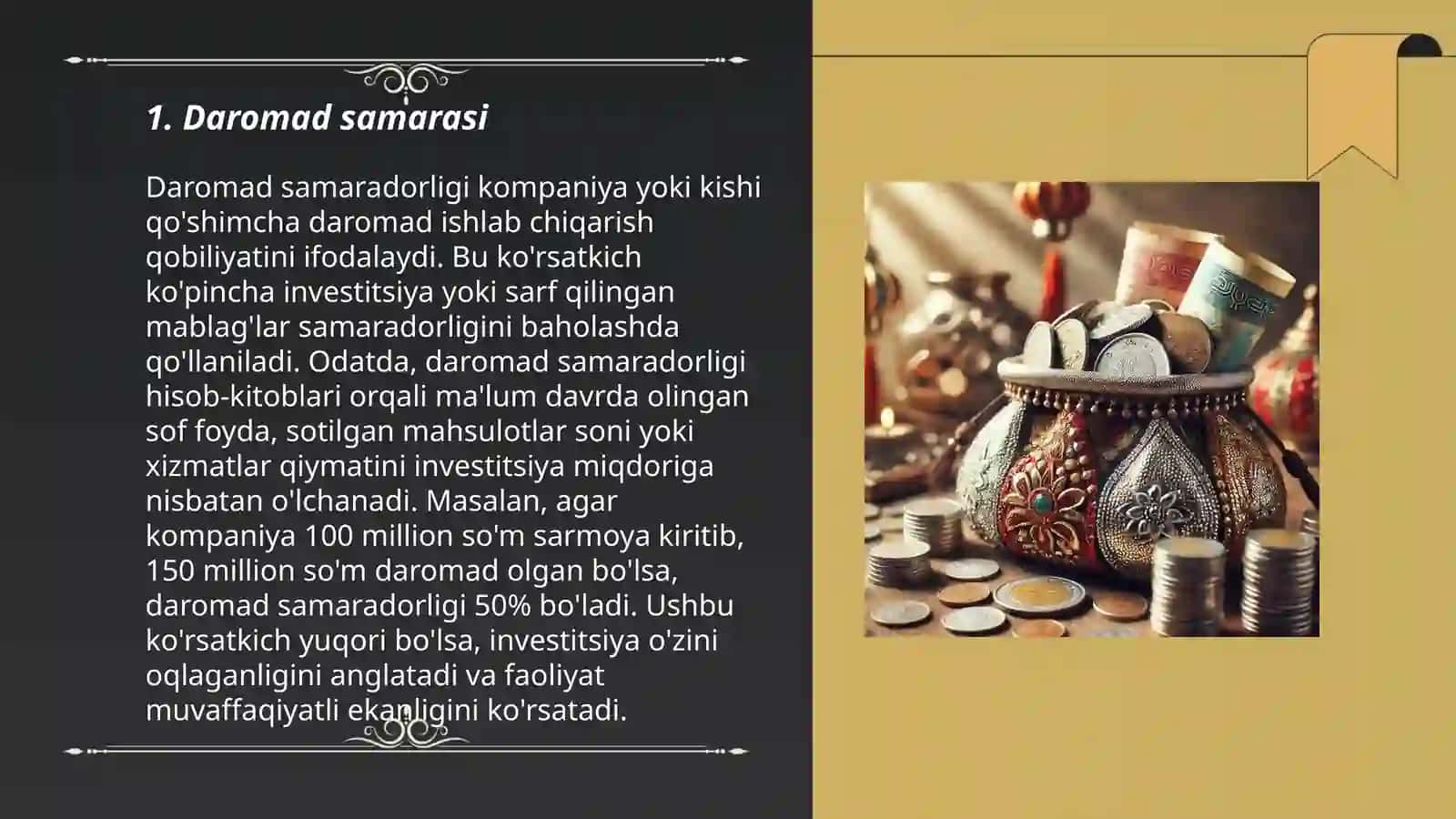 Daromad samarasi va almashtirish samarasi 3