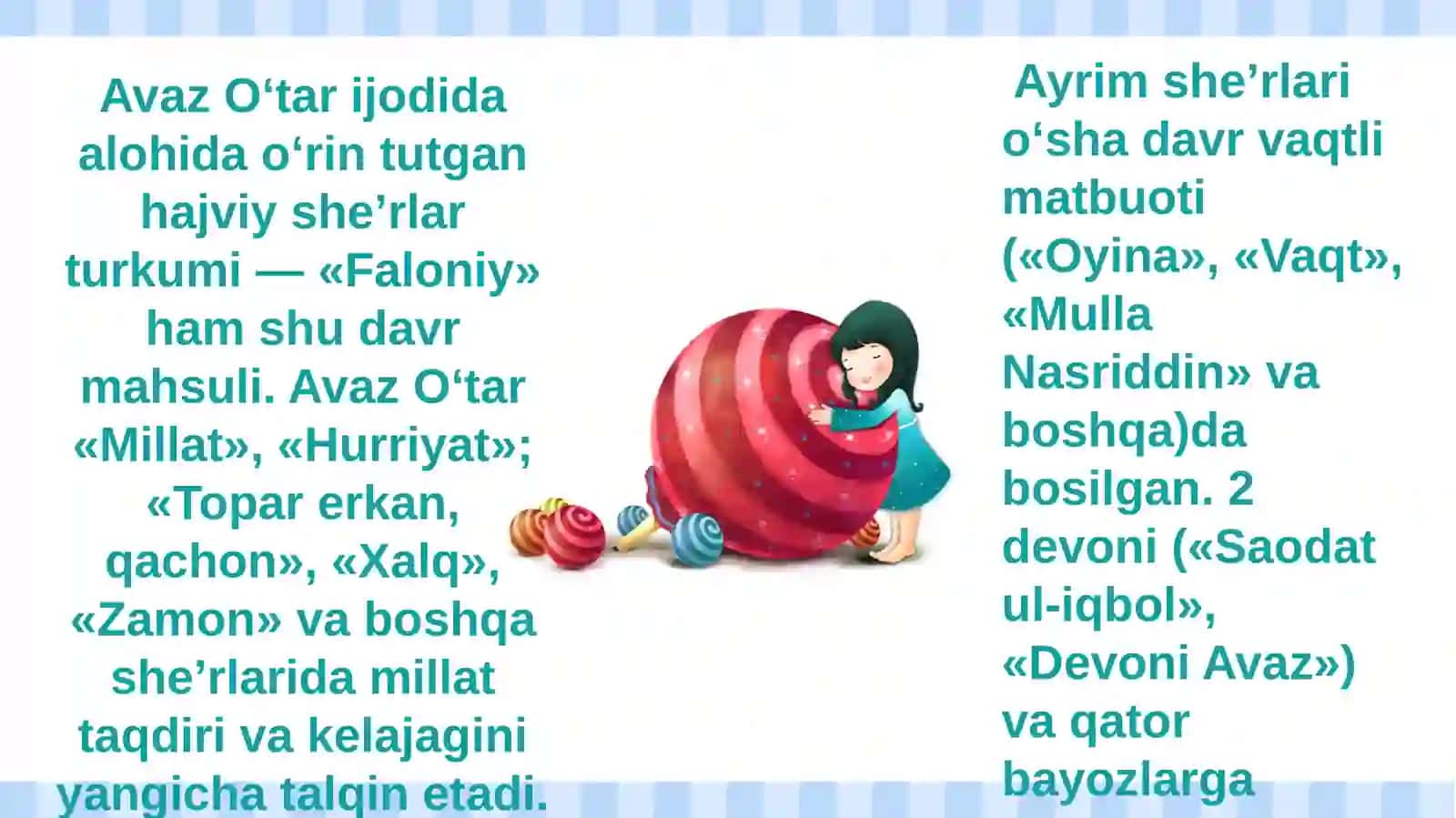 Avaz Oʻtar hayotiy faoliyati. Xiva adabiy muhitida tazkirachilik. 3