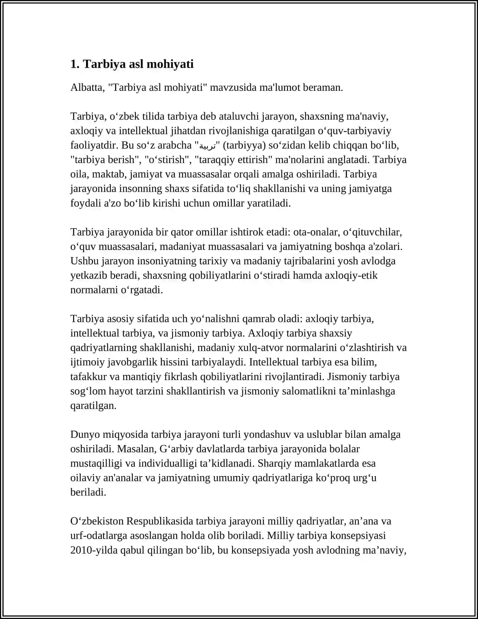 OILADA TARBIYA ASOSLARI 3