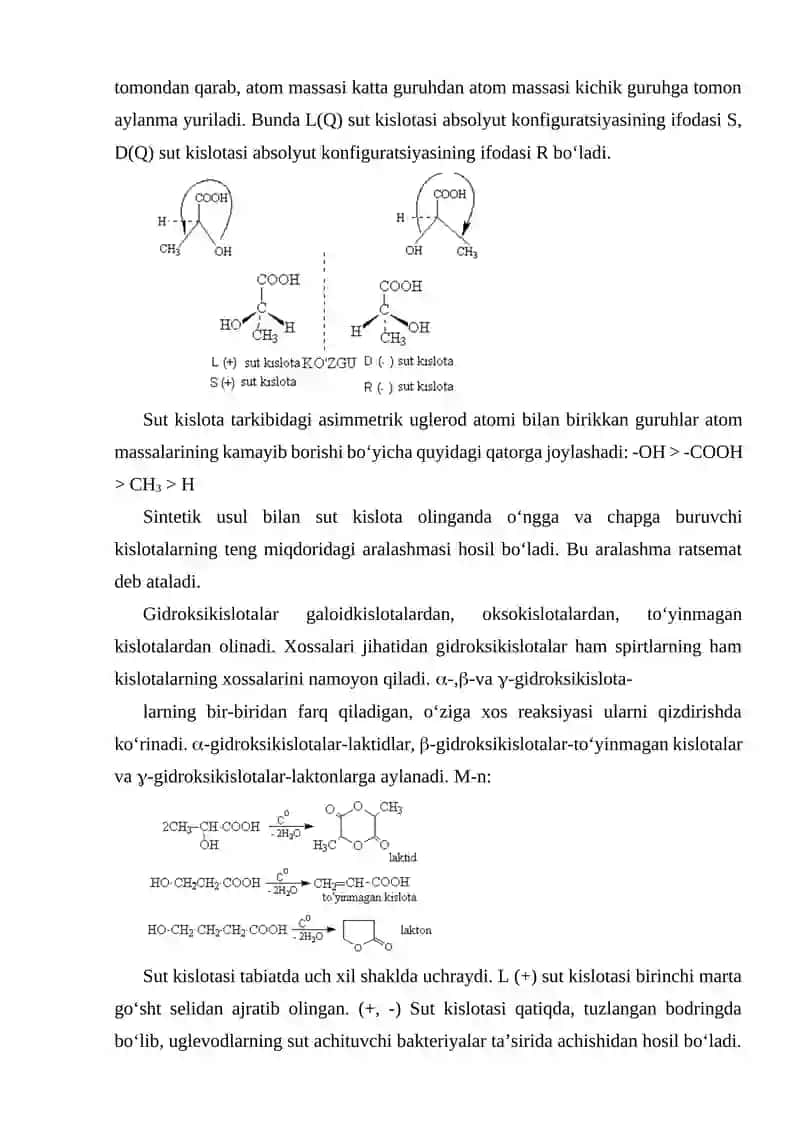 Gidroksi va keto (okso) kislotalar 3