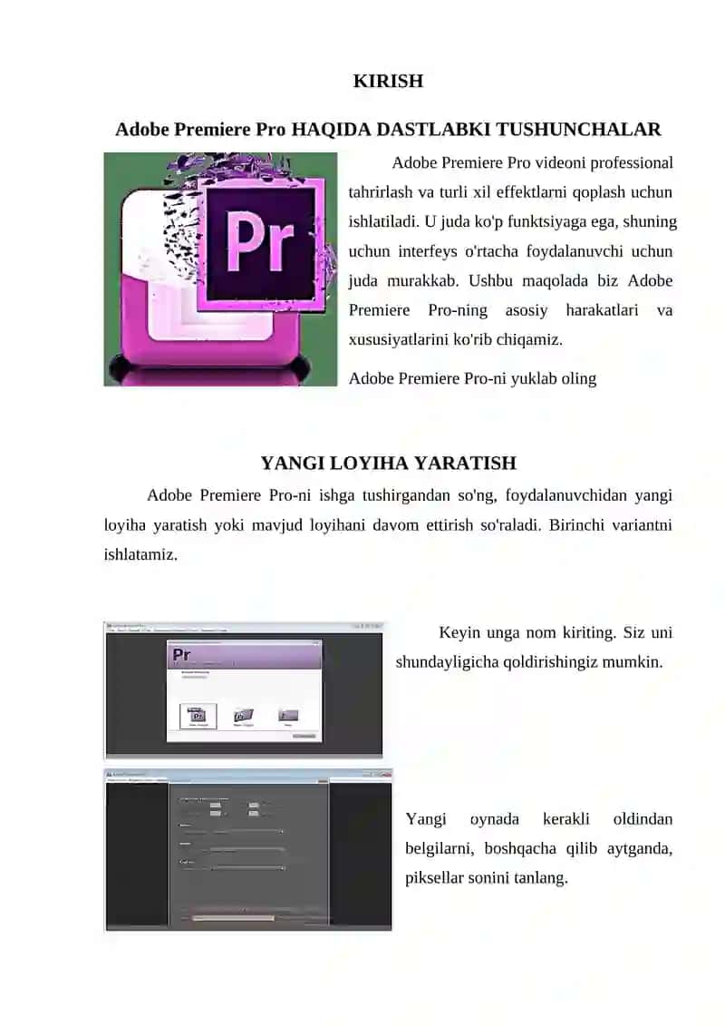 "Adobe Premiere dasturida ovozlarni qayta ishlash" 3