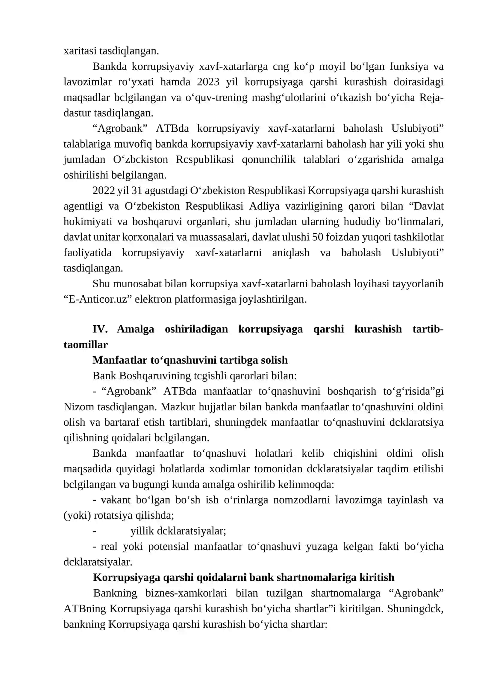 Korrupsiyaga qarshi kurashish tizimi 2023 3