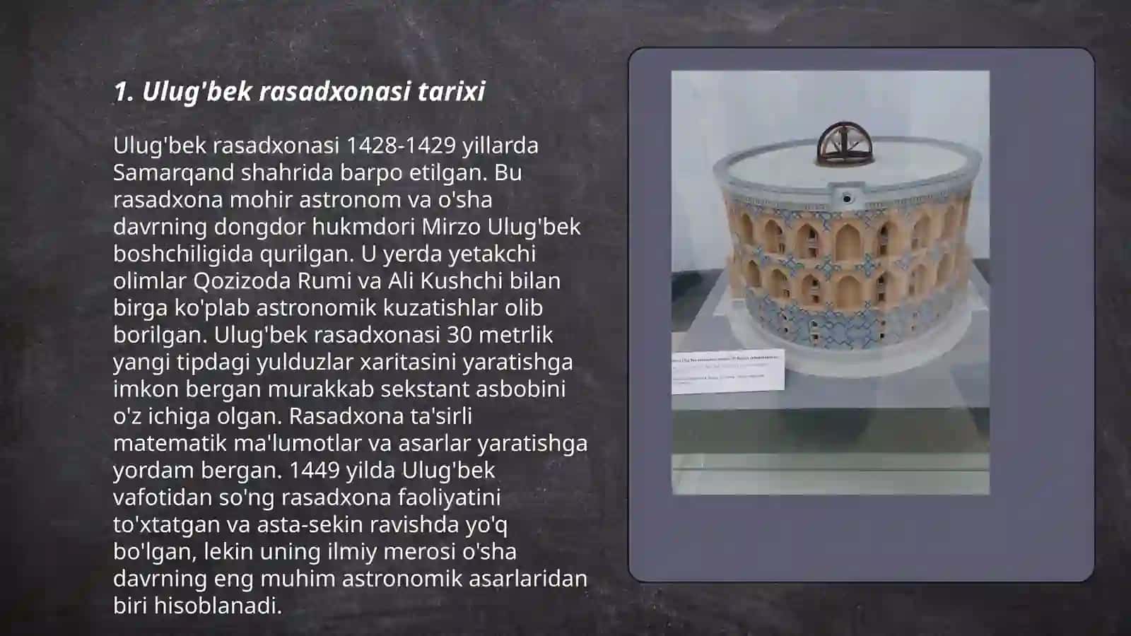 Ulug'bek rasadxonasi 3