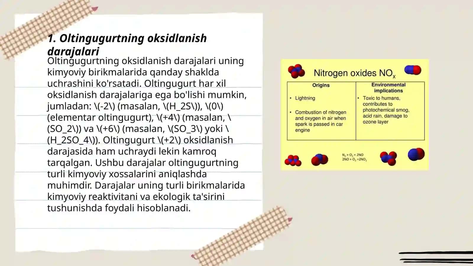Oltingugurt 4 oksidi oltingugurt 6 oksidi olinishi xossalari 3