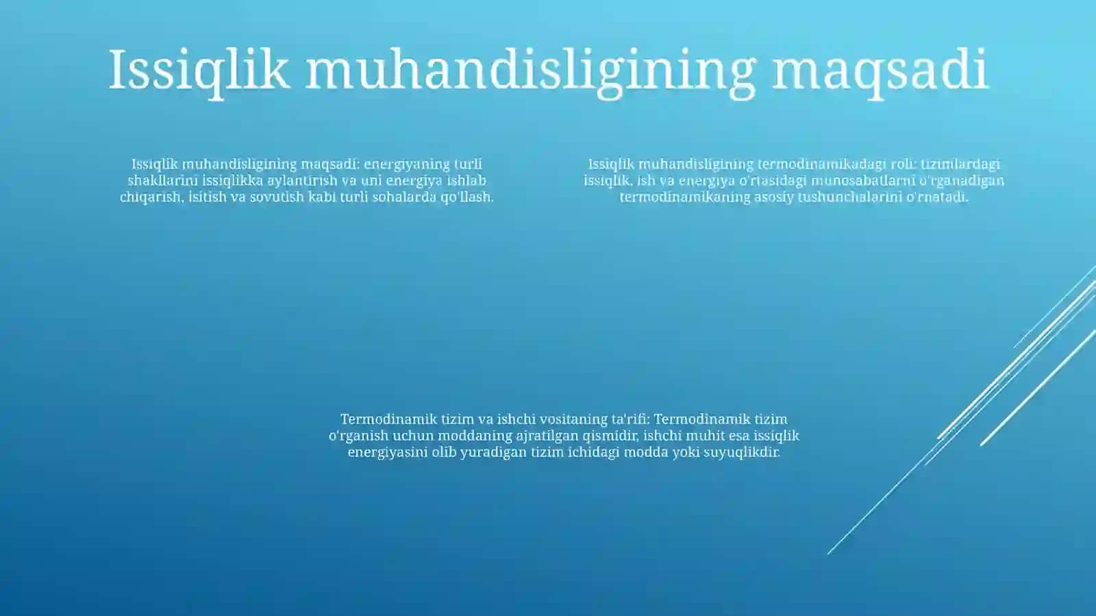 Issiqlik Texnikasi Fanining Maqsad Va Vazifasi. Termodinamik Tizim Va IshchiJism 3