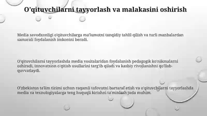 O'zbekiston ta'lim tizimida mediata'limning o'rni 3