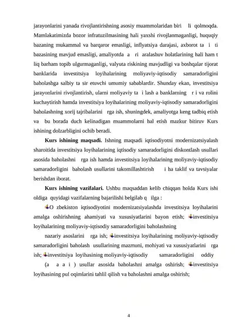Investitsiya loyihalarini amalga oshirishning ahamiyati 3
