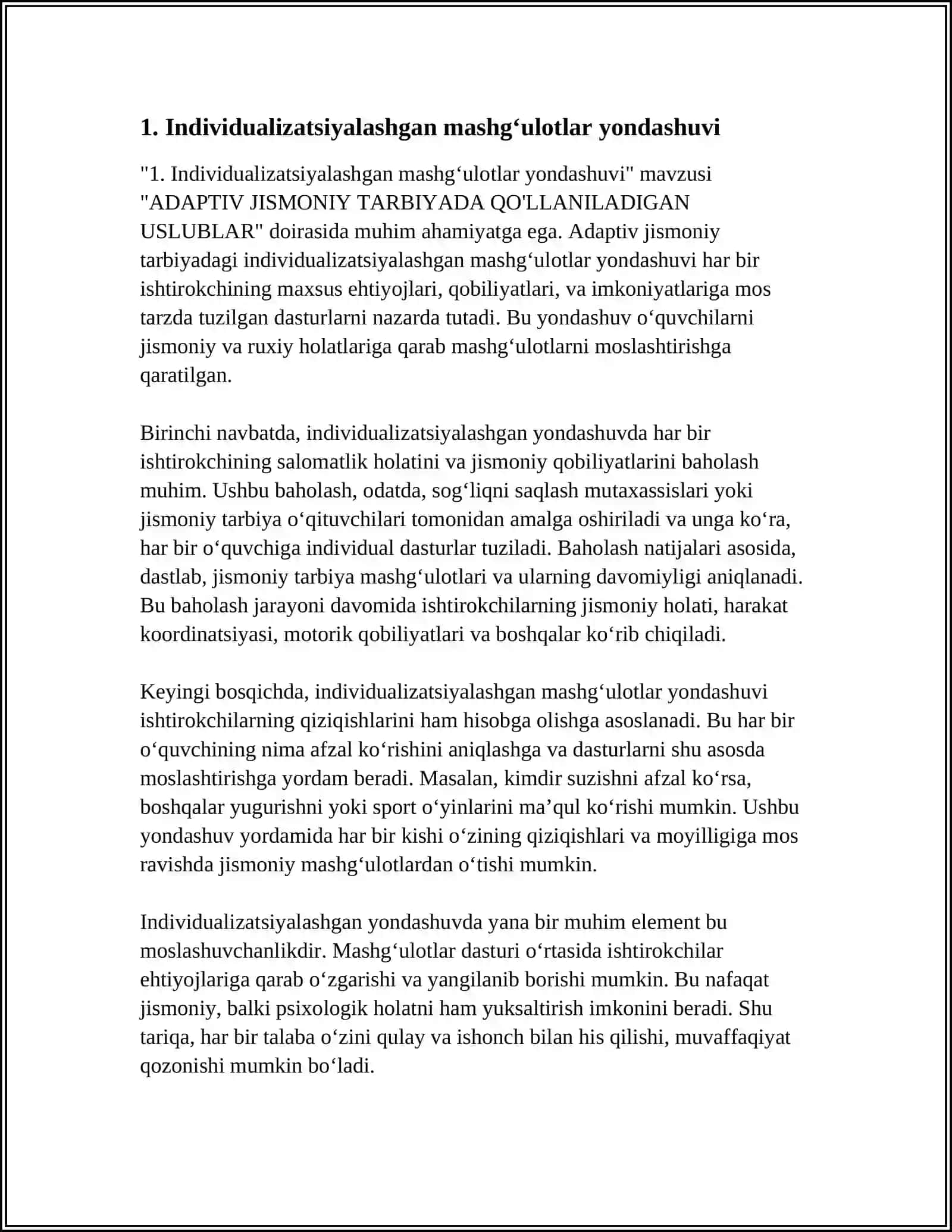 ADAPTIV JISMONIY TARBIYADA QO'LLANILADIGAN USLUBLAR 3