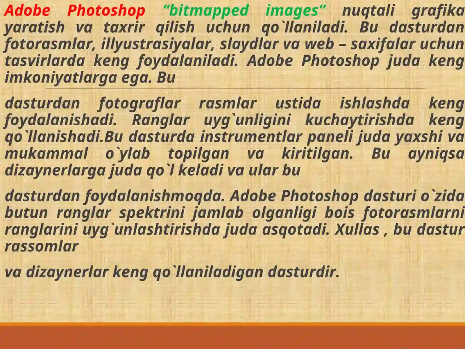 KOMPYUTER TA’MINOTIFANIDAN TAYYORLAGAN SLAYTI 3